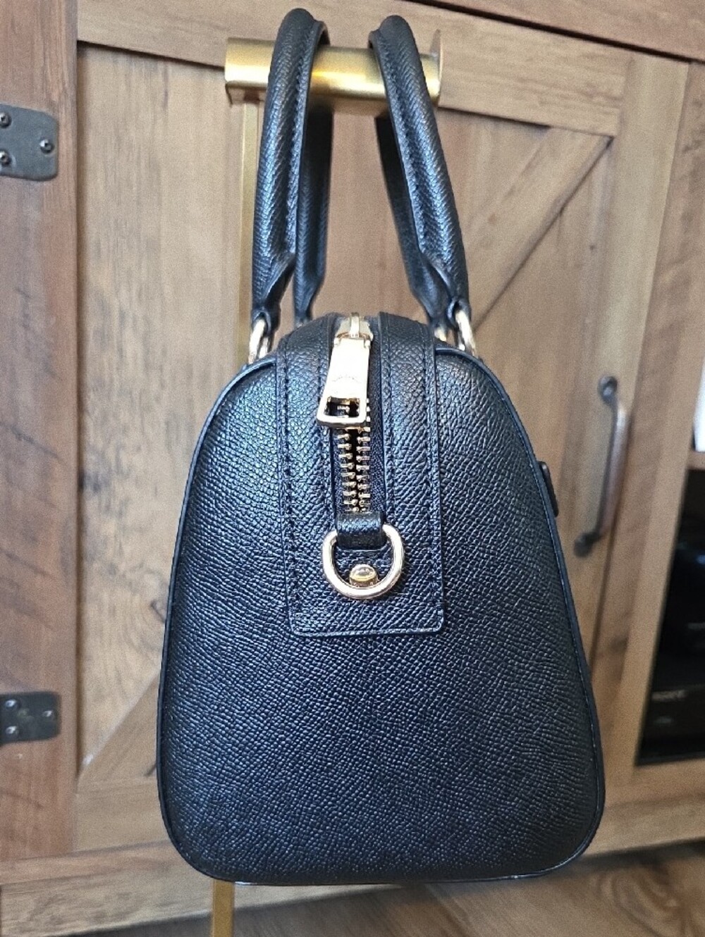 Coach Rowan Black Pebbled Leather Satchel with Gold Hardware NWOT! - Picture 9 of 9